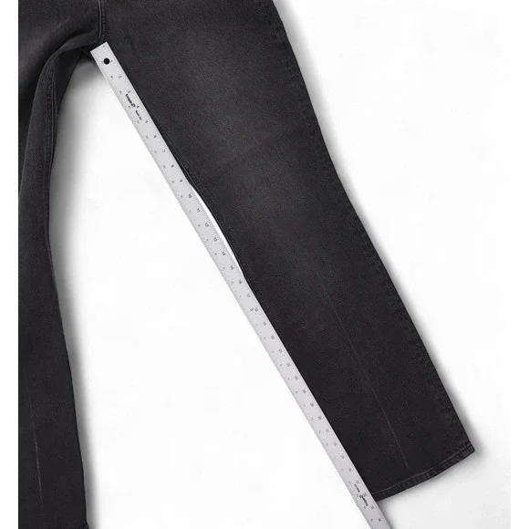 Reformation Peyton High Rise Bootcut Jeans Women 28 Black Straight Leg Denim NWT - Picture 12 of 15